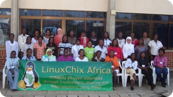 Group photo LinuxChix Africa Workshop from March 12-16, Nairobi, Kenya