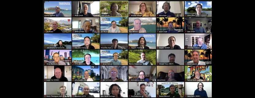 January 16, 2021: Trans-Pacific Research & Education Meeting (Hosted by University of 
Hawaii)