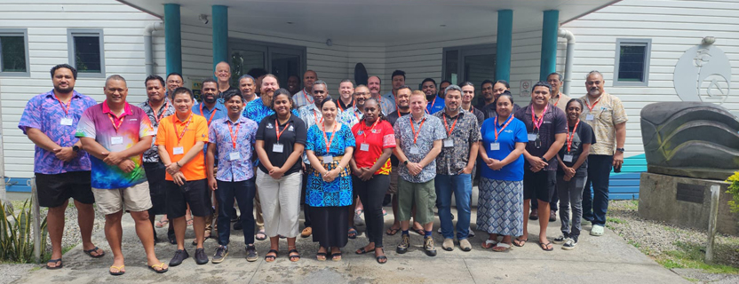 November 2025: PacNOG 36 Conference Group Photo, Avarua, Rarotonga, Cook Islands