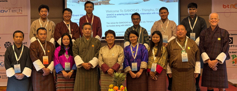 August 2025: SANOG 43 Conference Organizers, Thimphu, Bhutan